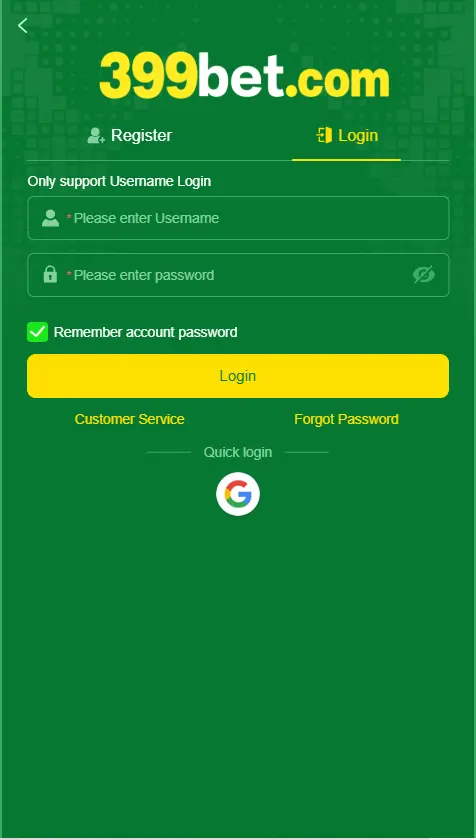 399Bet Login